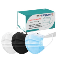 Thùng 300 chiếc ( 6 hộp ) khẩu trang Y TẾ NGƯỜI LỚN DENTAL MASK chính hãng 4 lớp dày dặn chống bụi và tia UV